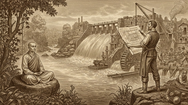 Meditacion para calmar la ansiedad: monje vs arquitecto mental