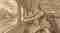 Engraving of a hand pulling an emergency stop lever — a metaphor for abruptly halting a runaway stream of thoughts.